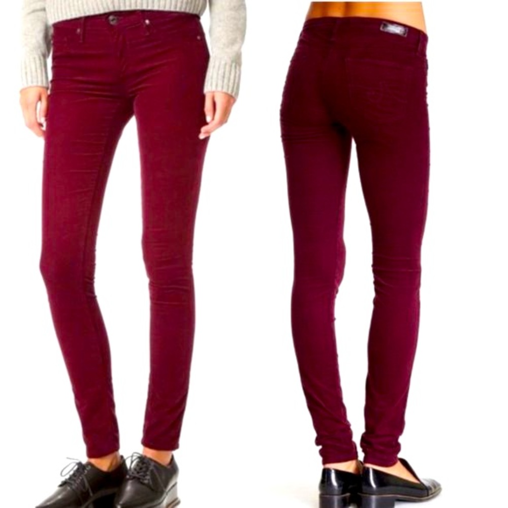 AG maroon corduroys